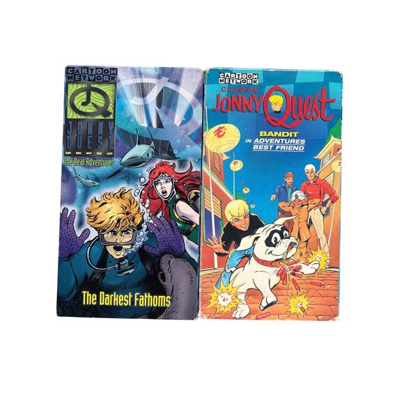 Johnny quest two VHS bundle Cartoon Network plus comic - Picture 1 of 3